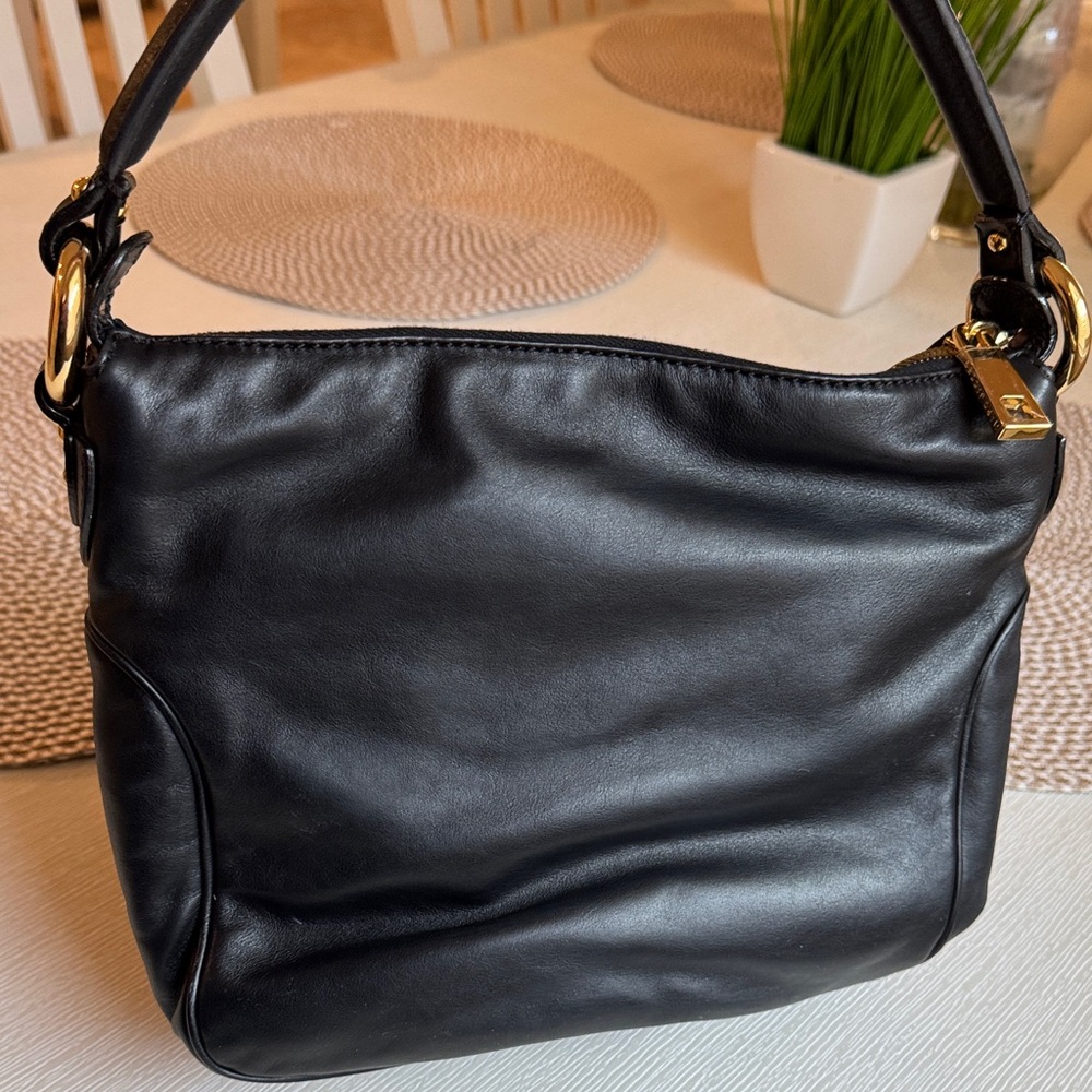 Marc Jacobs Black Shoulder Bag with Gold Accents - Picture 2 of 3